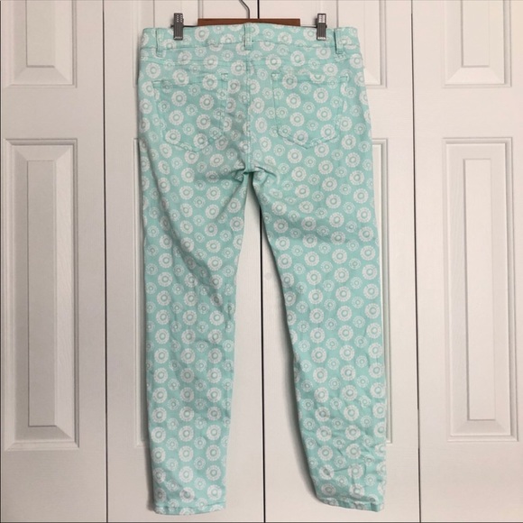 Vineyard Vines Aqua Batik Dot Ankle Jeans - Picture 3 of 6